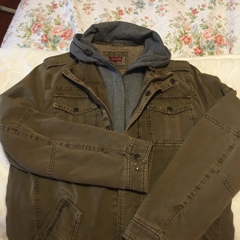 Young mans heavy jacket