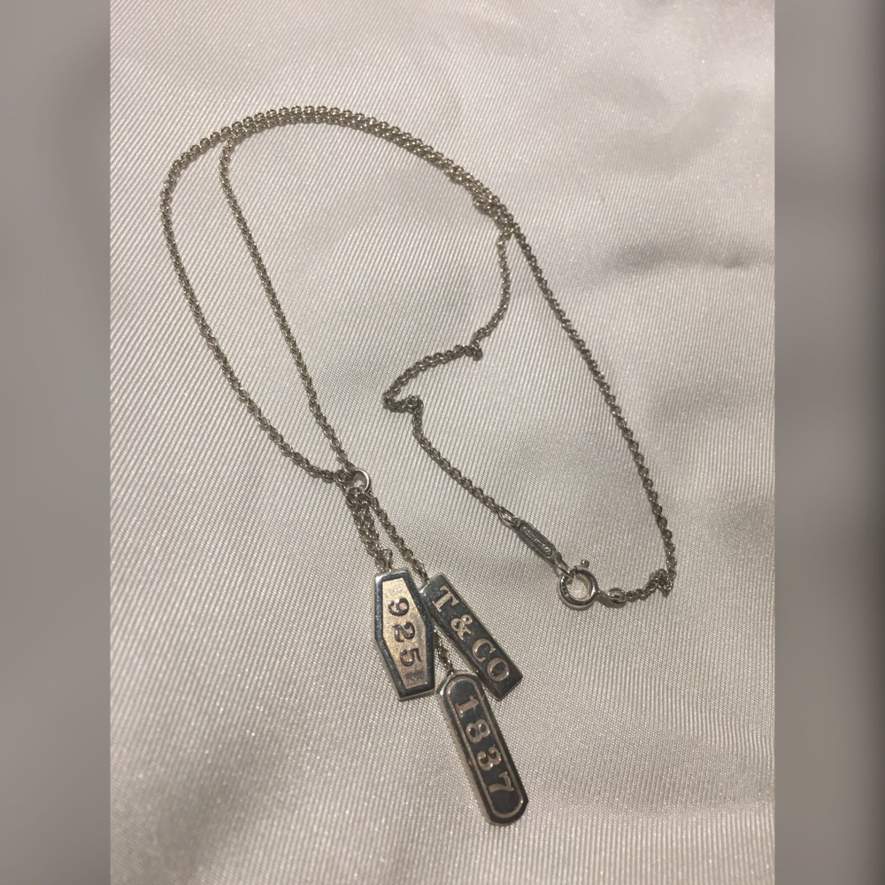 Tiffany 1837 Elements 3 Charm Ncklce Retired Rare