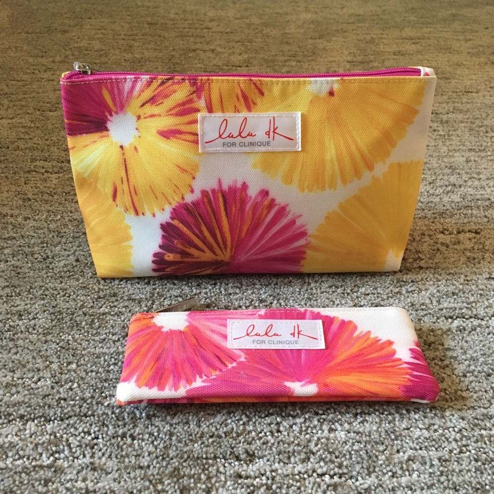 Clinique makeup bag set