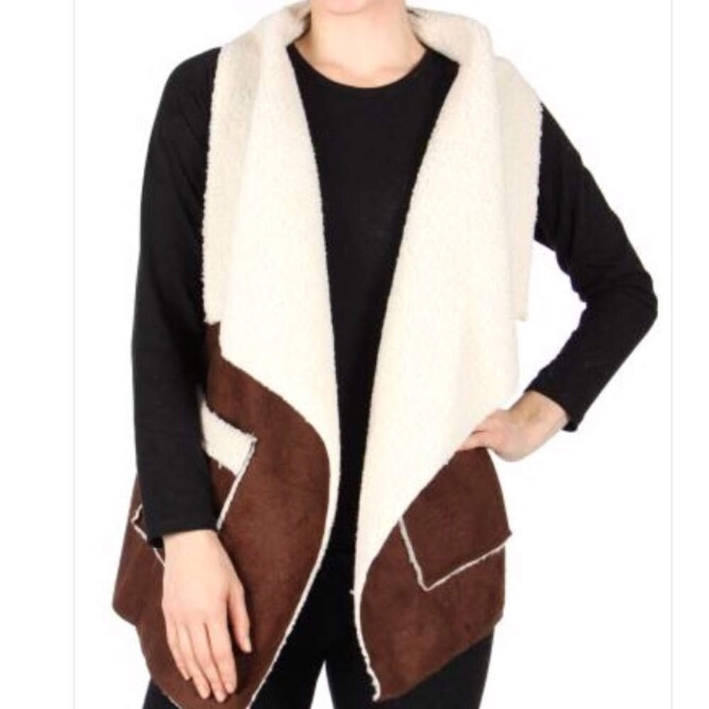❌SOLD❌Chocolate Brown Shearling Vest