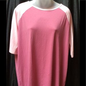 LuLaRoe XS pink Randy t-shirt NWOT
