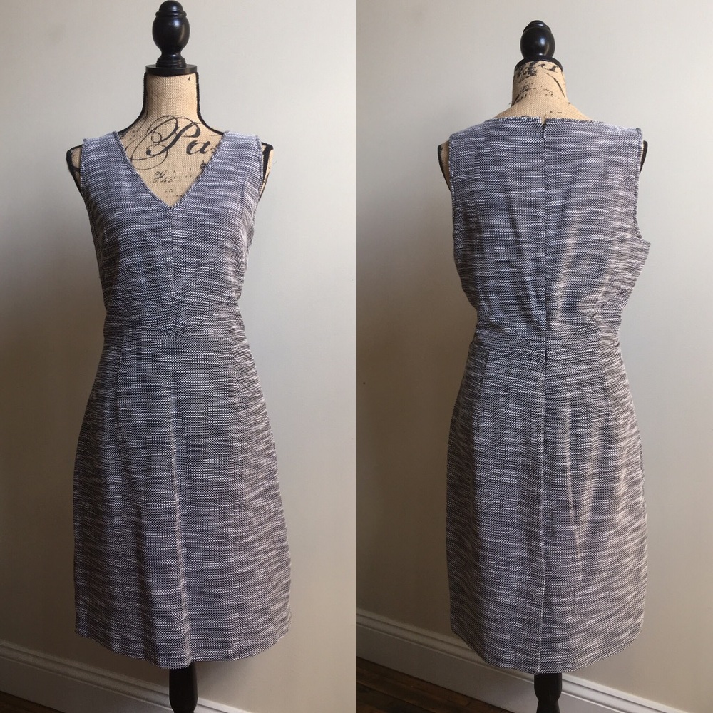 Banana Republic Black & White Sheath Dress