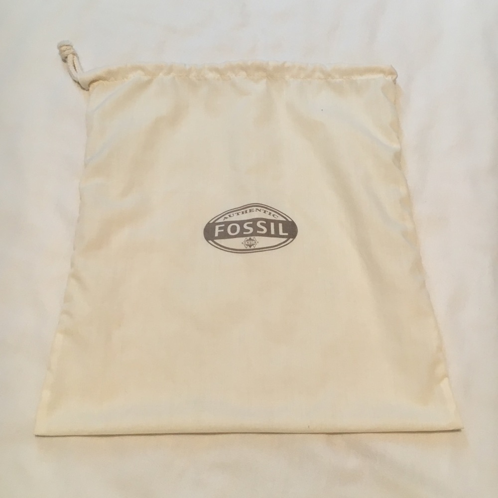 NWOT Fossil Cream Accessory Dust Bag Size 15x13