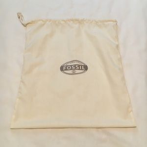 NWOT Fossil Cream Accessory Dust Bag Size 15x13