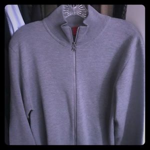 Mens Hugo Boss Wool Zip Up Sweater