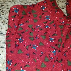 LuLaRoe Christmas leggings OS