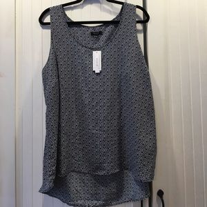 Premise Studio Navy & Pink hi low tank