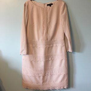 Pink polka dots long sleeve dress