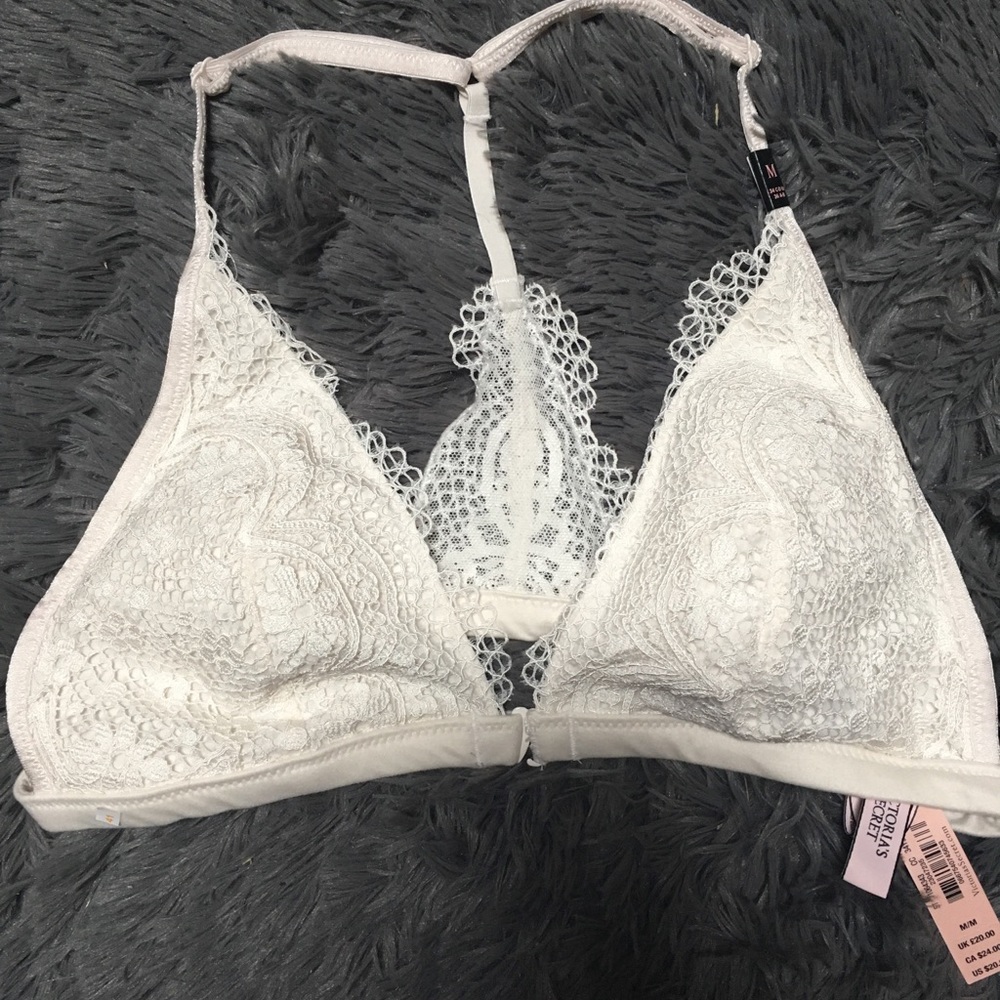 Brand new white lace Victoria secrets bralette