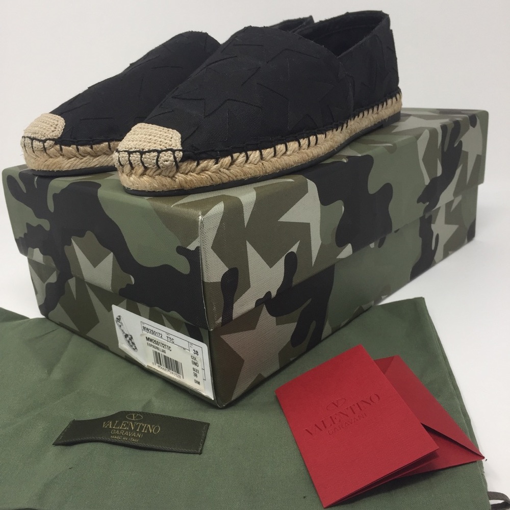 VALENTINO STAR ESPADRILLES SZ38