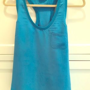 Silk Joie never worn racer back back real blue