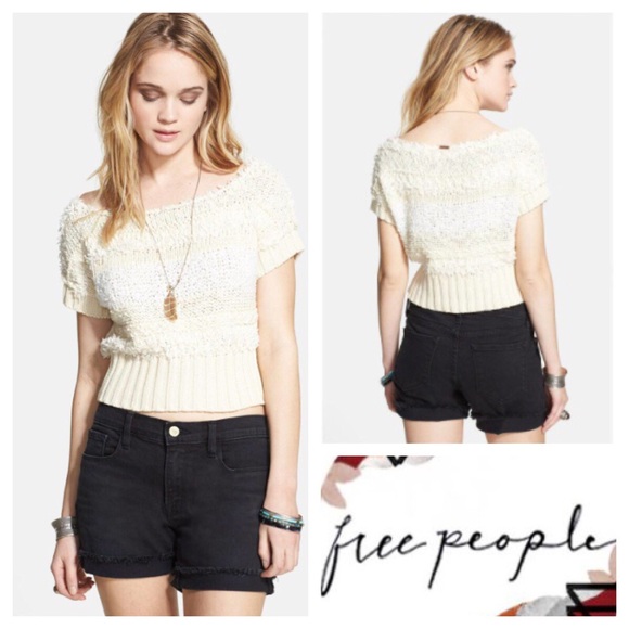 Free People Sweaters - Free People Textured Sweater Tonal Stripe Knit