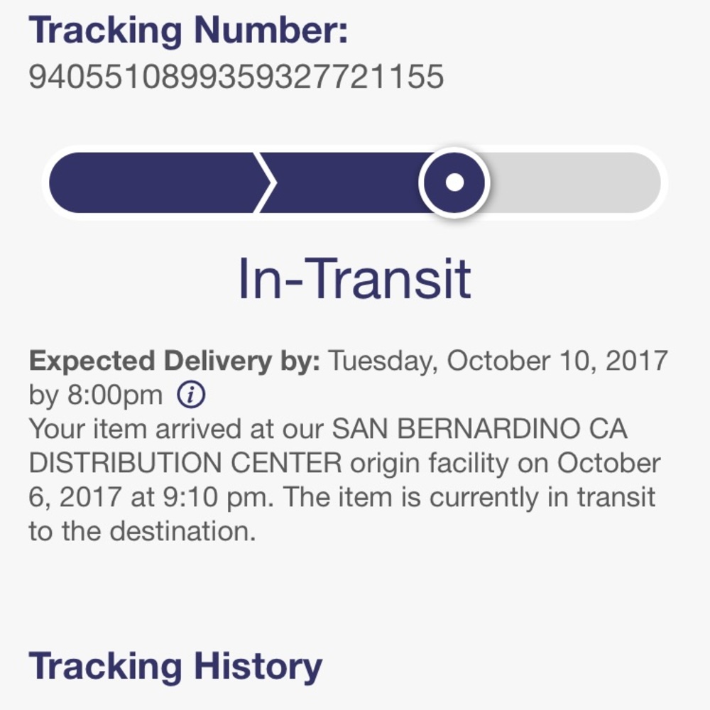 Tracking Details for @Tayannachyna