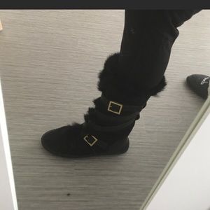 Tory Burch winter fur boots