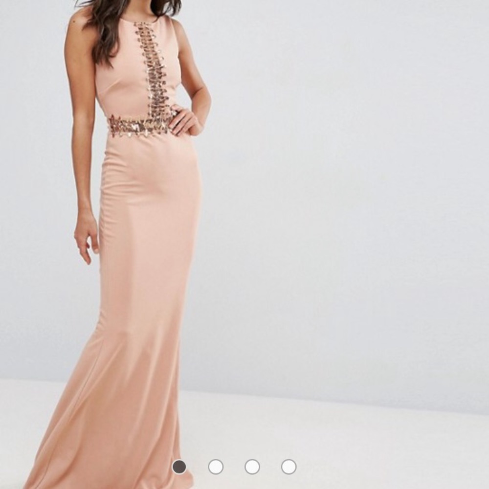 City Goddess maxi dress with Sequin panel