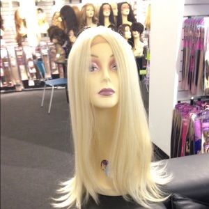 FREE WIG CAP  blonde human hair Blende Long Wig