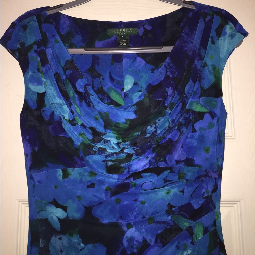 Lauren Ralph Lauren Cowl Neck Dress, Size 4