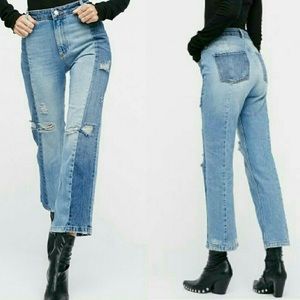 Patchwork Skinny Jeans