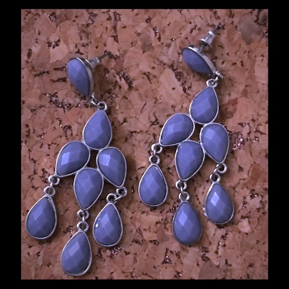 Periwinkle chandelier Earrings