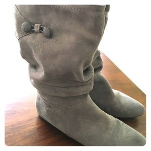 Gray boots