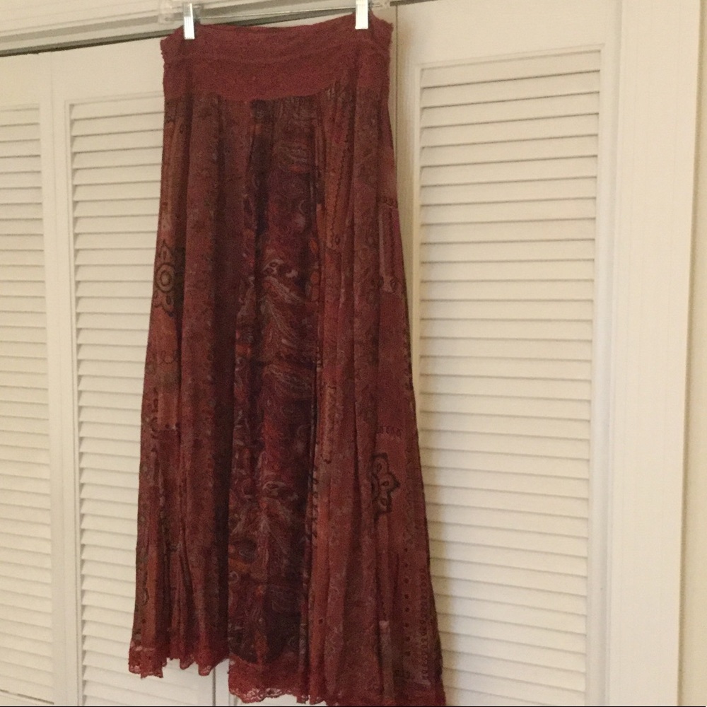 Multiples Maxi skirt