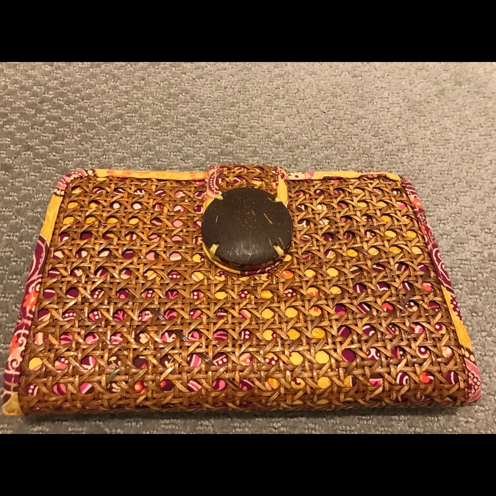 Vera Bradley Wicker clutch gently used