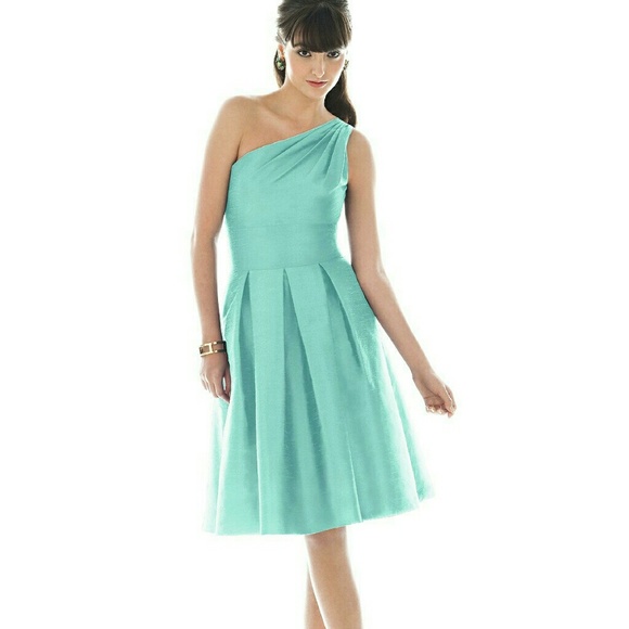 alfred sung one shoulder dress