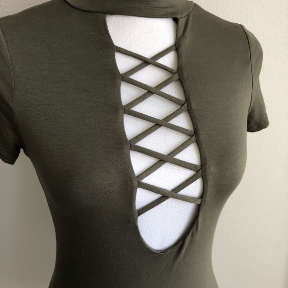 🚫OUT OF STOCK🚫 🎉HOST PICK! 🎊Olive onsie 💚 - Picture 2 of 6