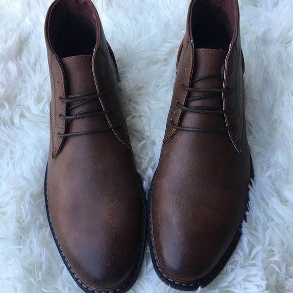 genuine leather chukka boots