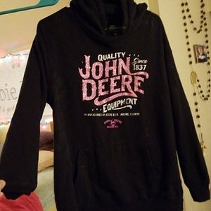 Pink bling John Deere Hoodie