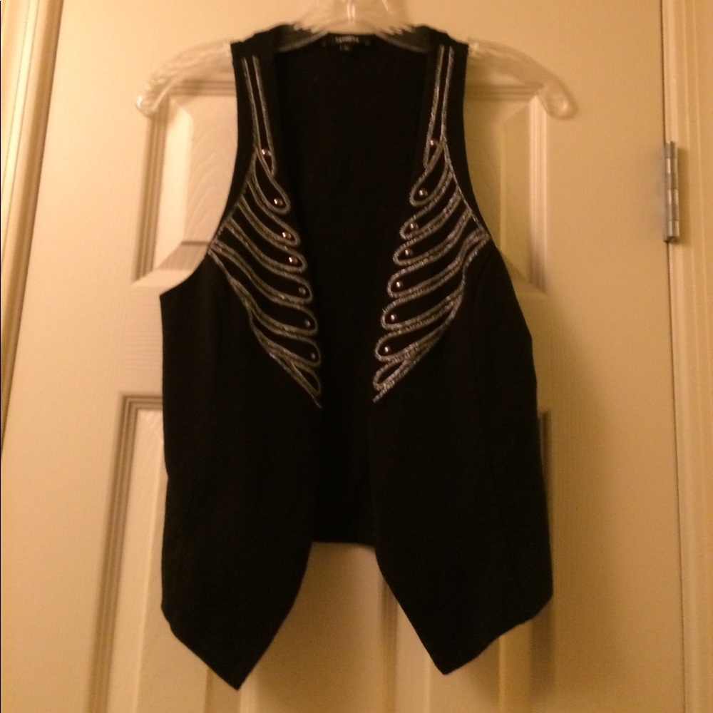 Express Black and silver vest