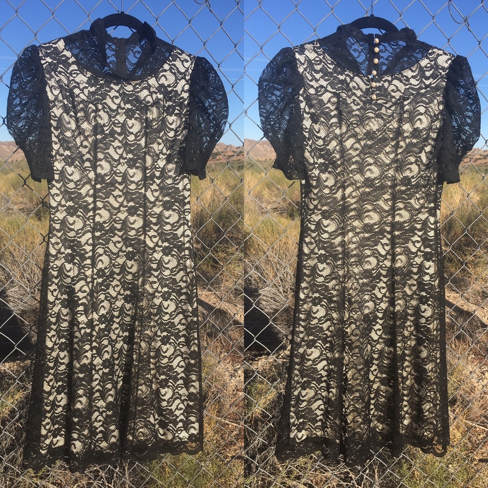 Lace and Silk Party Dress