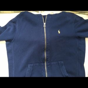 Polo hoody navy blue