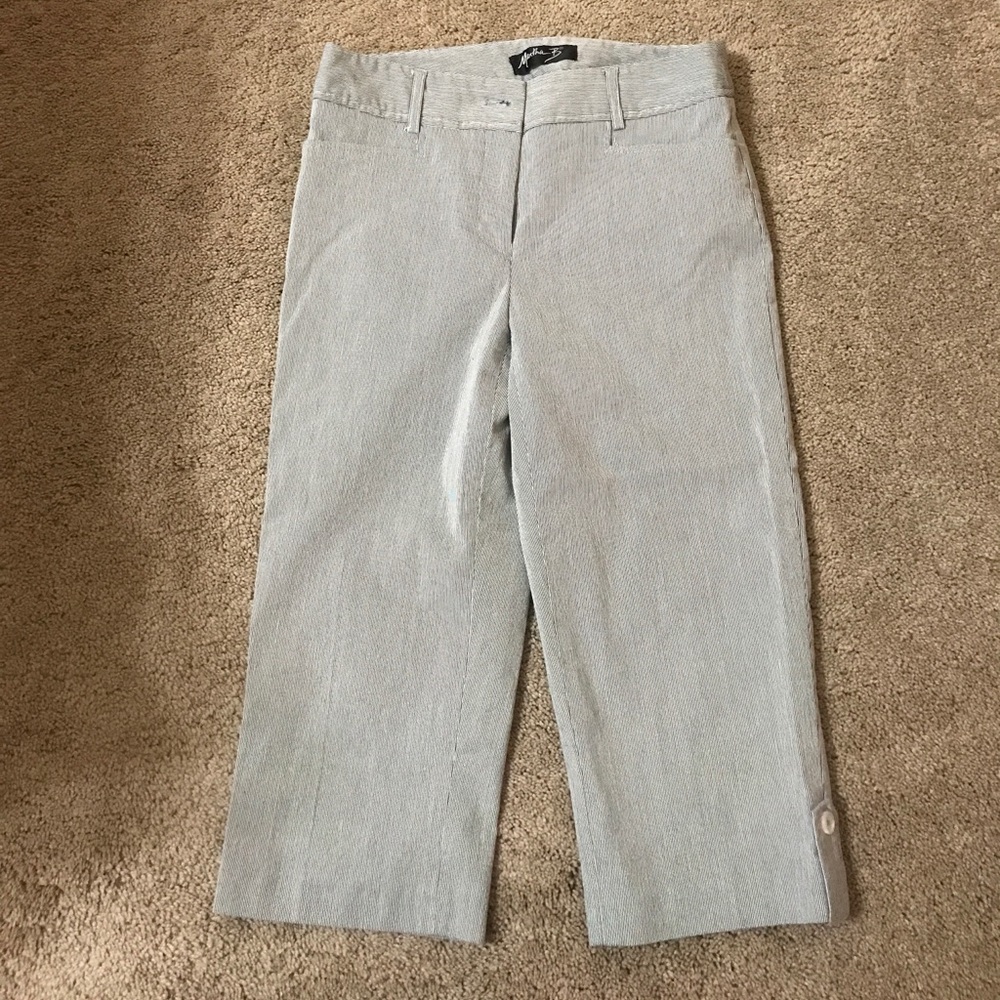 Seersucker Capris