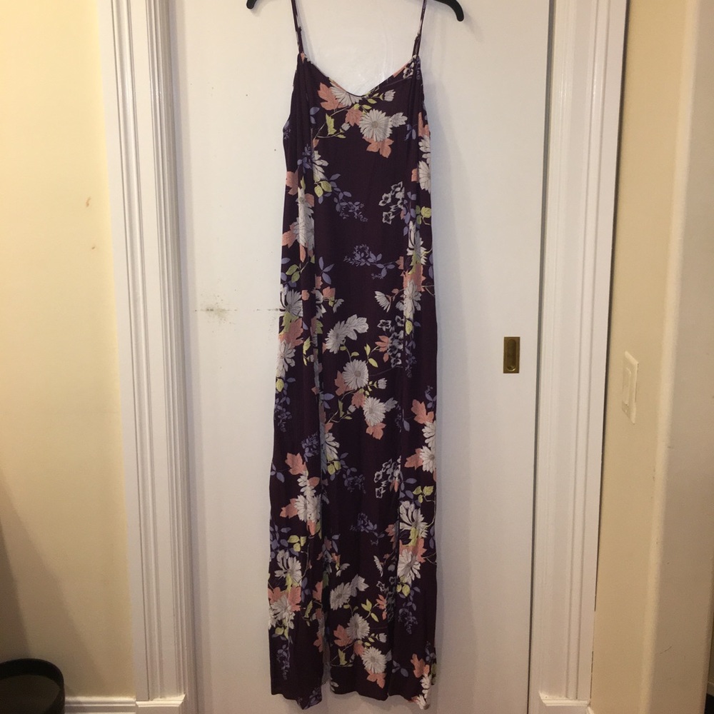 Purple floral maxi