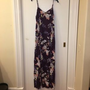 Purple floral maxi