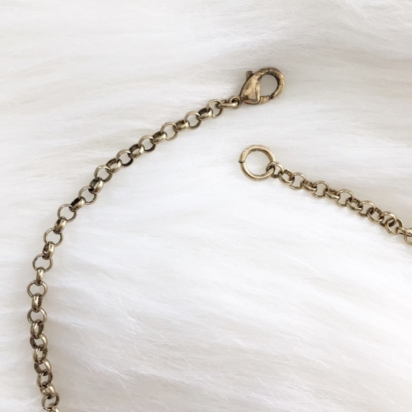 "Ivy" Necklace || Mint & Clear Crystal Statement - Picture 6 of 9