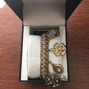 Anne Klein Charm Bracelet Watch