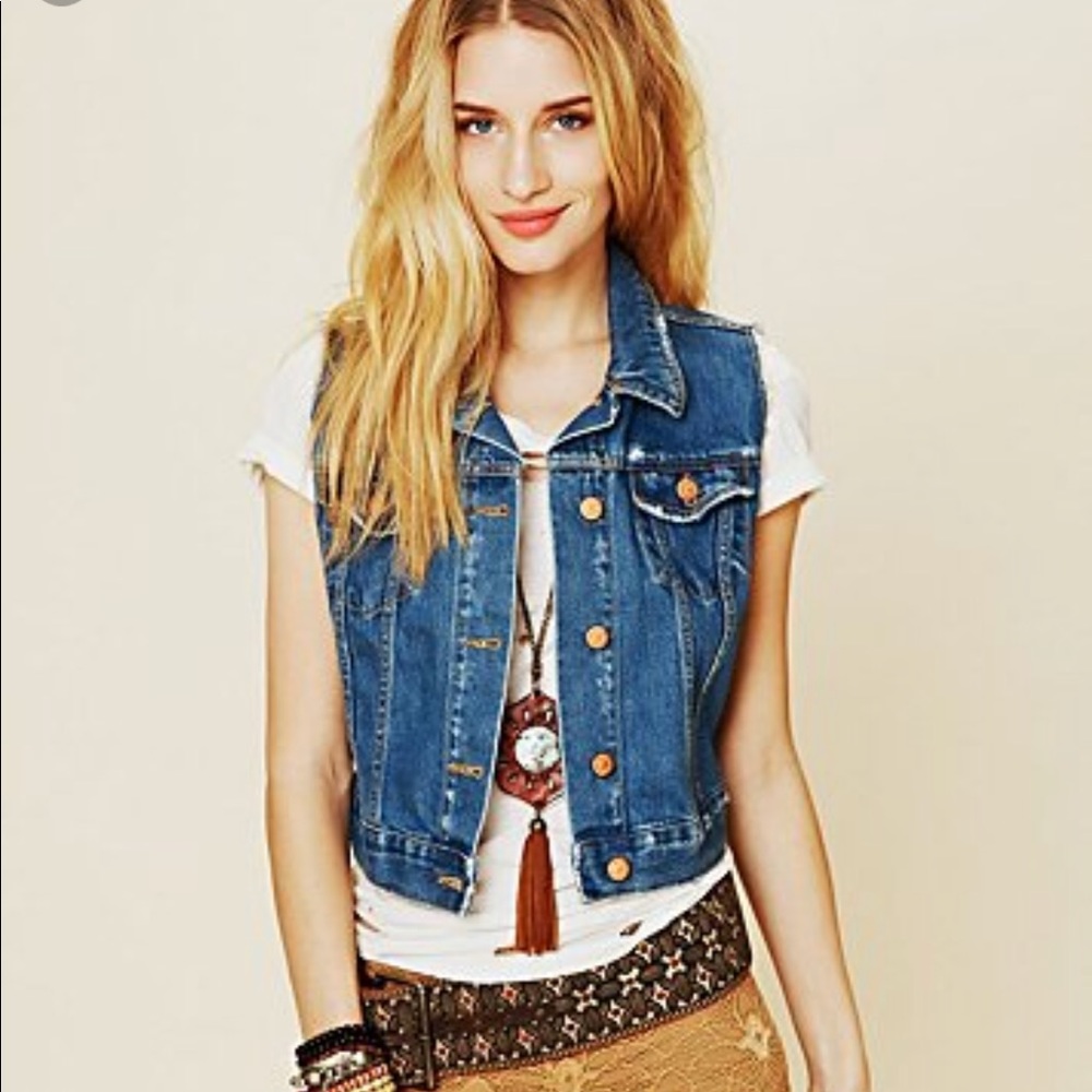 Free People Jean Vest