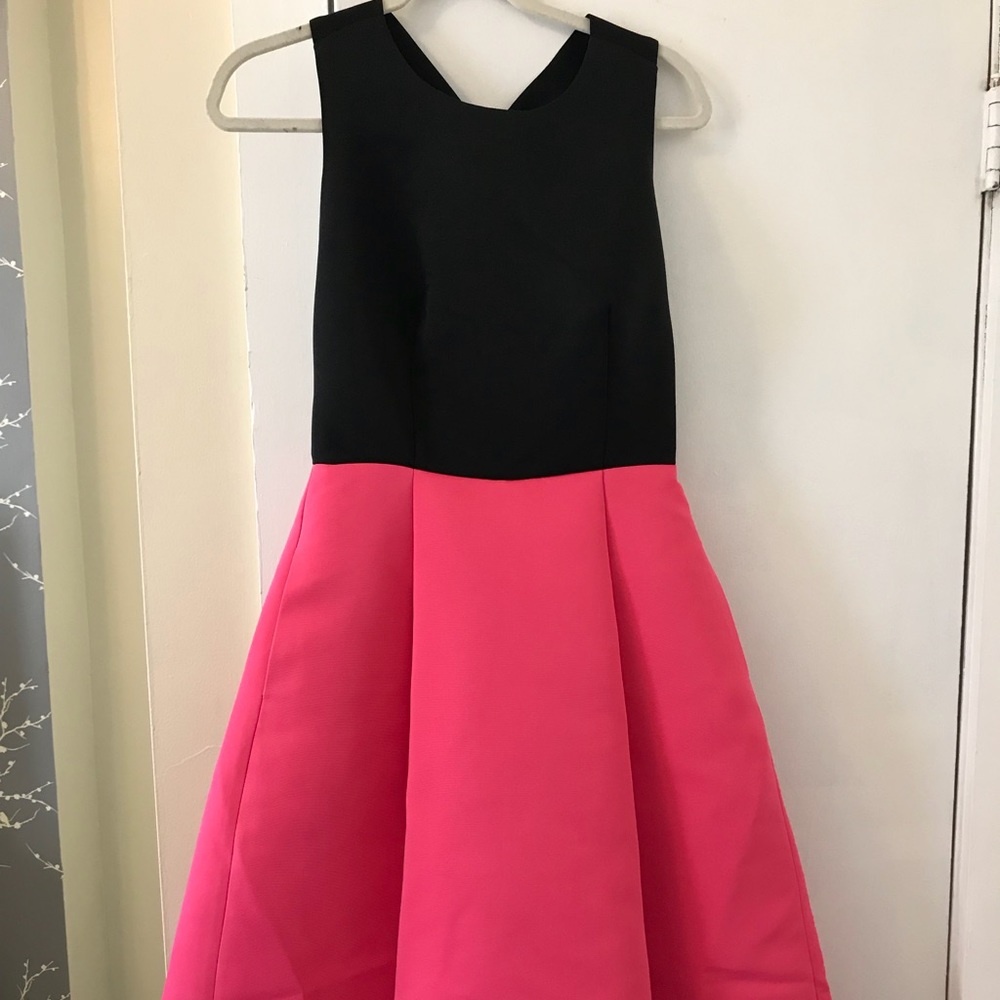 Kate Spade color blocked bow back dress