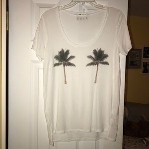 Pink palm tree tee