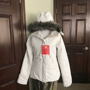 Women's Marqt Nordstrom jacket quilted fur coat sm