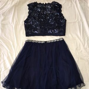 2 piece homecoming/ prom dress