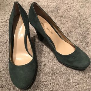 Green Franco Sarto heels size 9 1/2