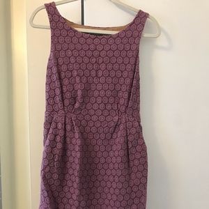 Lavender lace sheath dress