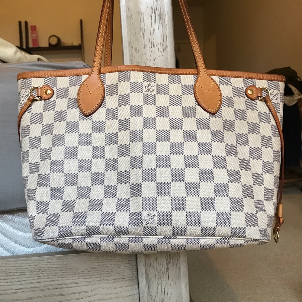 LV neverfull PM damier azur