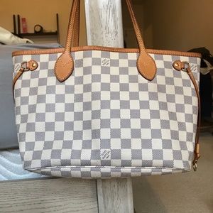 LV neverfull PM damier azur