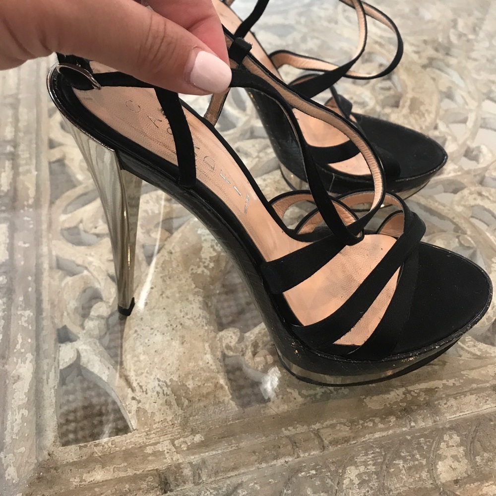 Casadei Sexy Strappy Black Heels size 10