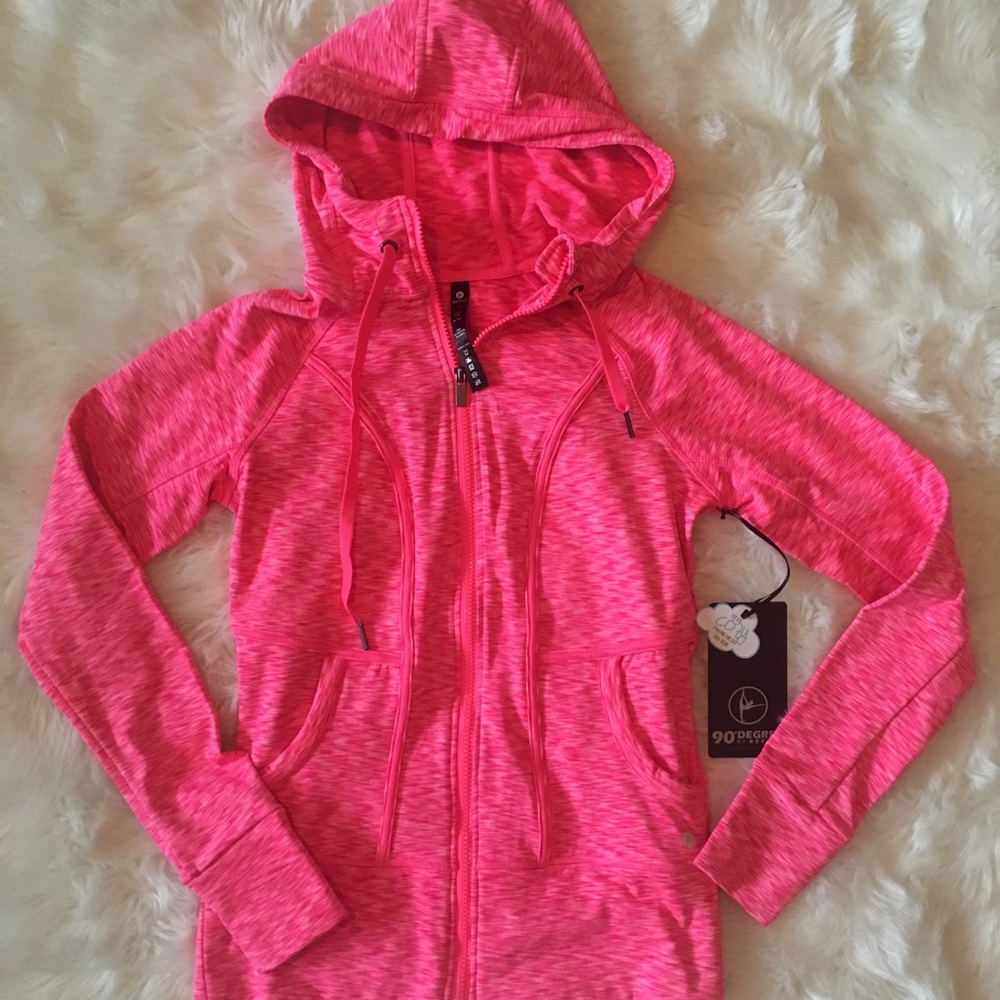 Athletic zip up top