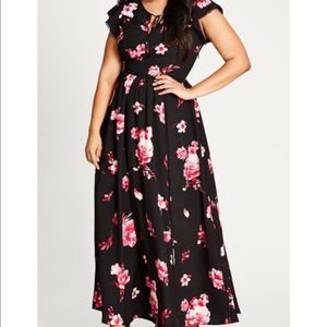 City chic floral maxi. Worn once.